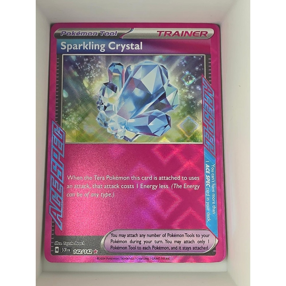 Sparkling Crystal 142/142 ACE SPEC Rare Stellar Crown Pokemon Near Mint